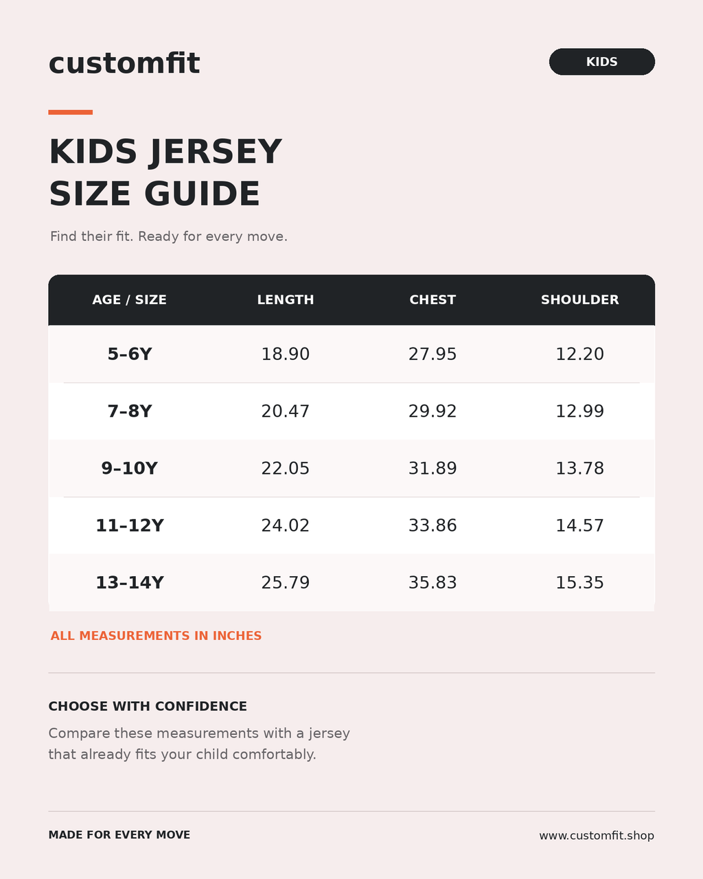 Customfit Active Dryfit T-Shirt for Kids (CFS168KD)